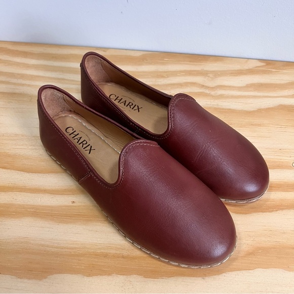 CHARIX  European Brand Brown Slip-On Loafers Classic Leather Flats Women’s 37 - Picture 3 of 8